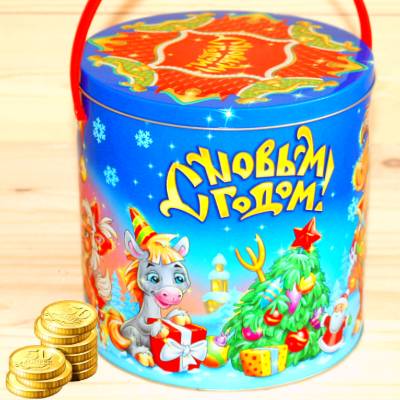 Недорогой детский новогодний подарок 1000 грамм в Серпухове
