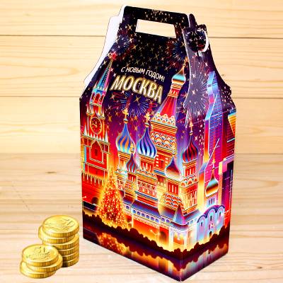 Экономный сладкий новогодний подарок весом 1000 грамм в Серпухове