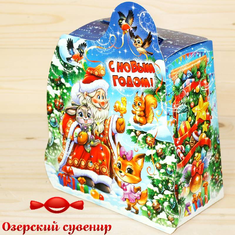 Детский новогодний подарок Озерский Сувенир в картонной упаковке в Серпухове